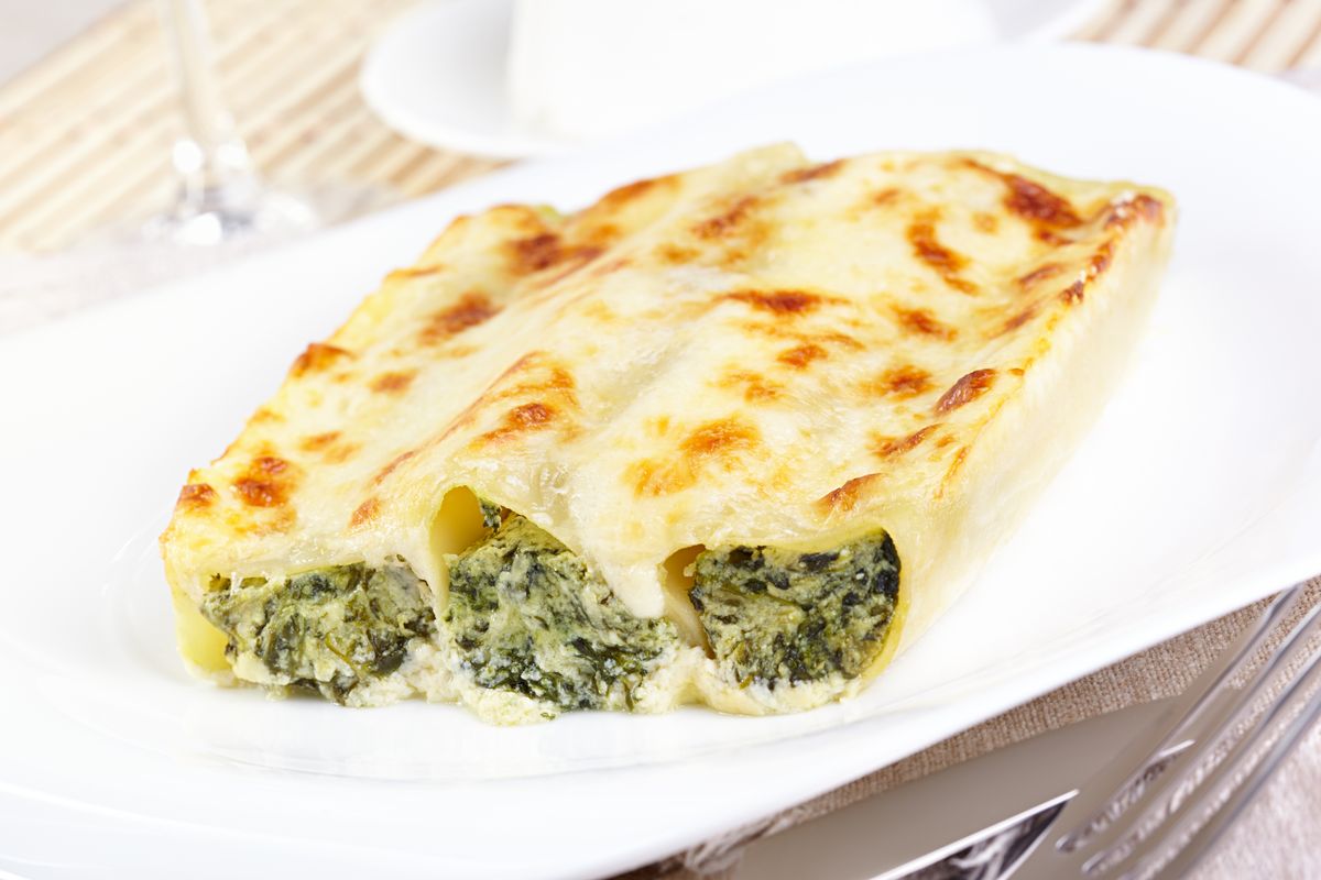 Cannelloni with ricotta and spinach with Thermomix
