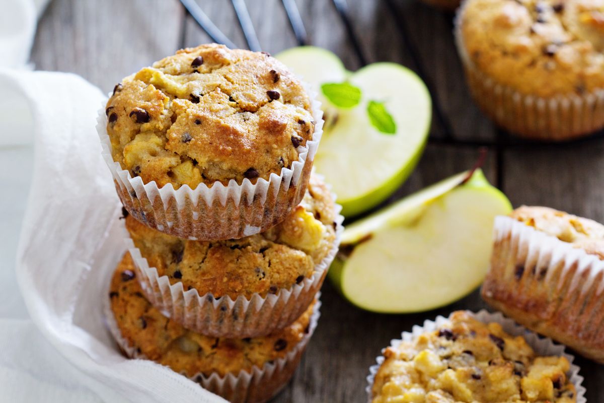 Apple muffins with chia seeds