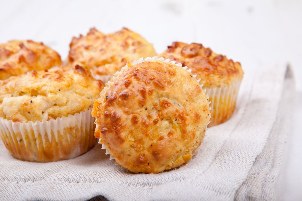 Savory carrot muffins