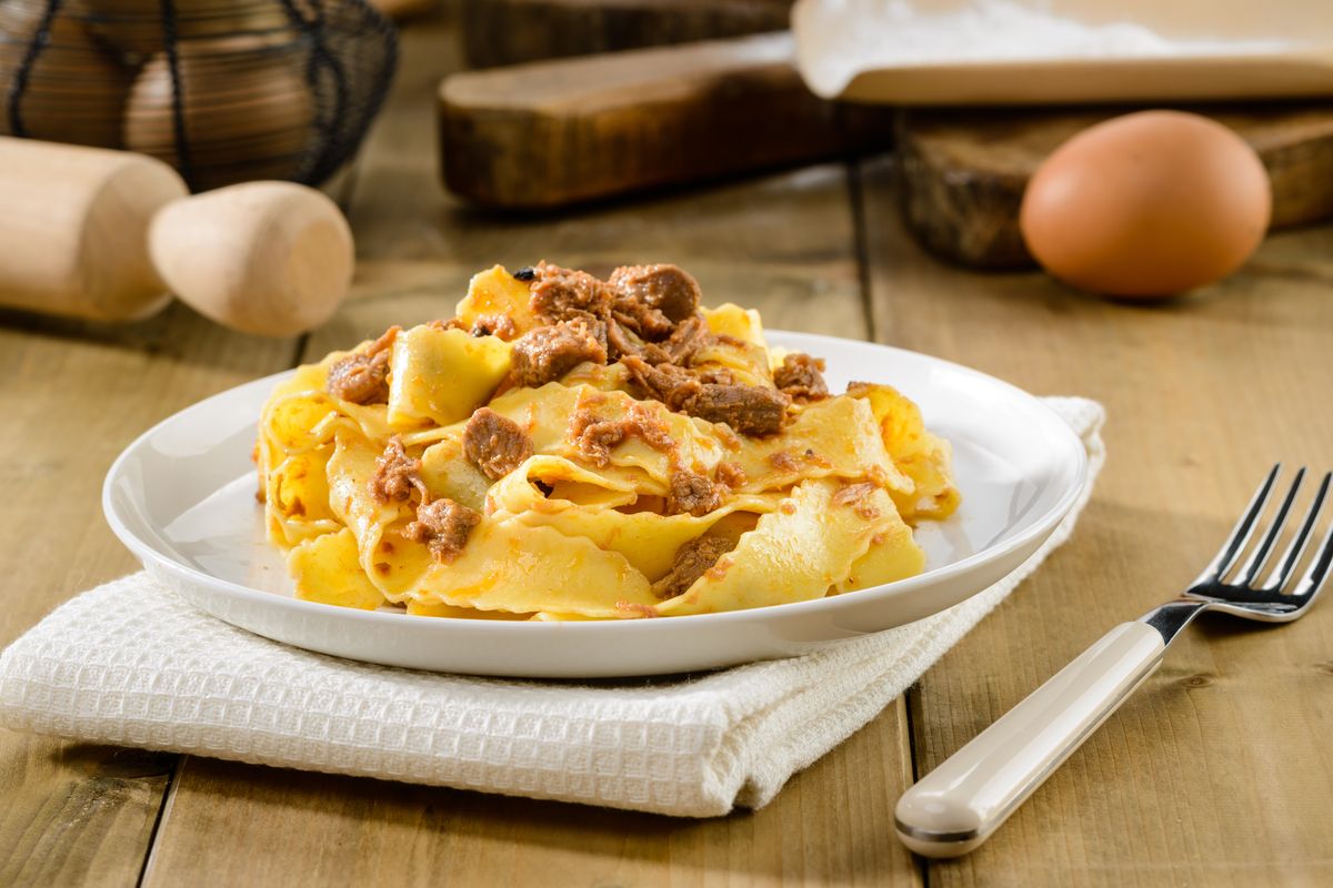 Pappardelle with hare